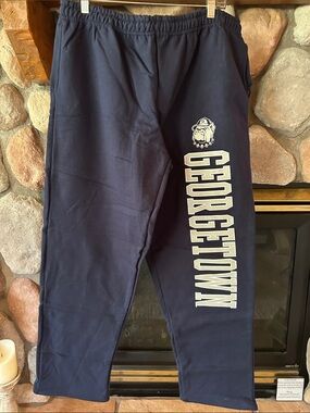 Gildan Men’s DryBlend 50/50 GEORGTOWN Open-Bottom Sweatpants M NWOT